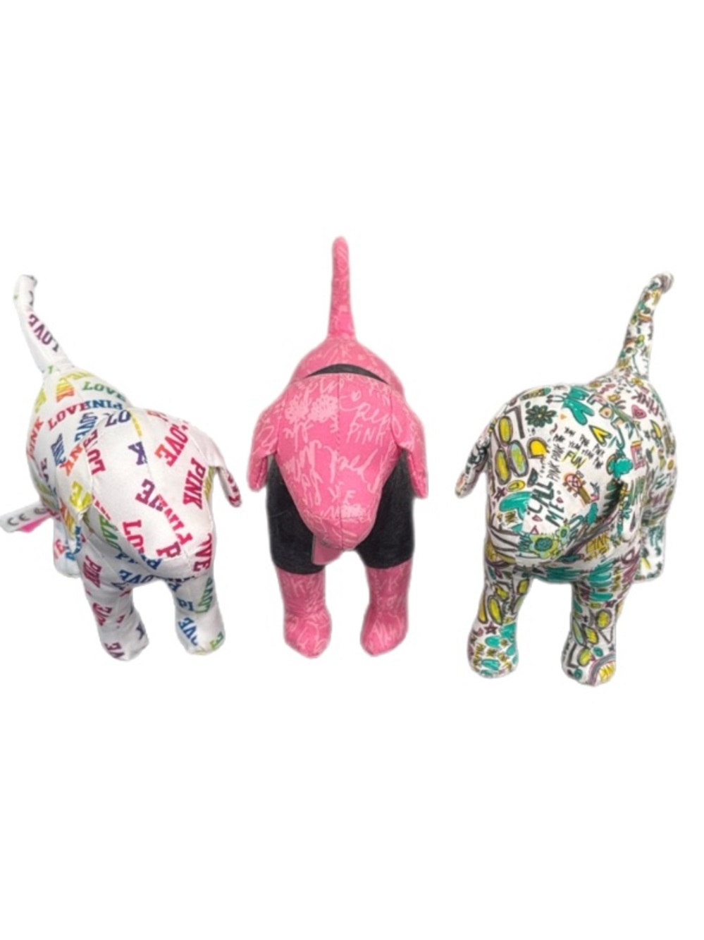 Victoria’s Secret PINK Plush Dog Lot of 3 Y2K Collectible Mini Dogs